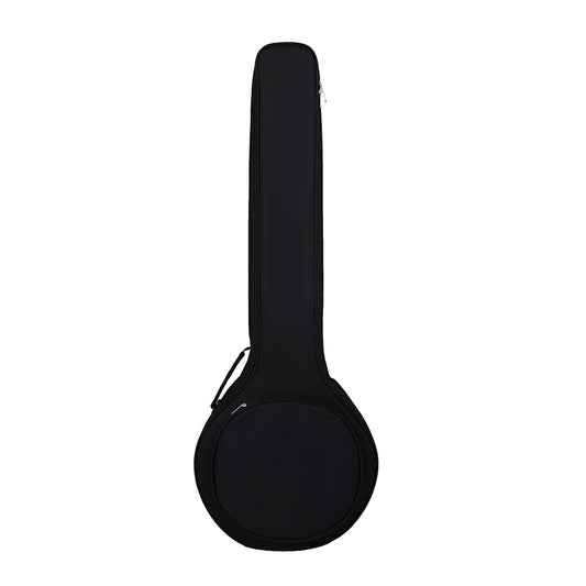 5-String Banjo Case – Waterproof Oxford Fabric, Dual Metal Zippers & Reinforced Padding (Black)