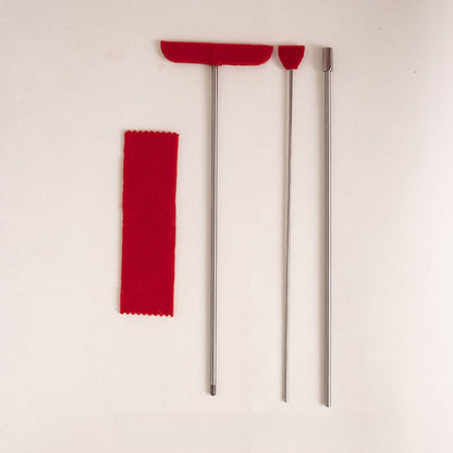 Grand Piano Soundboard Cleaning Kit - 304 Stainless Steel Tools Set (Red Handles)