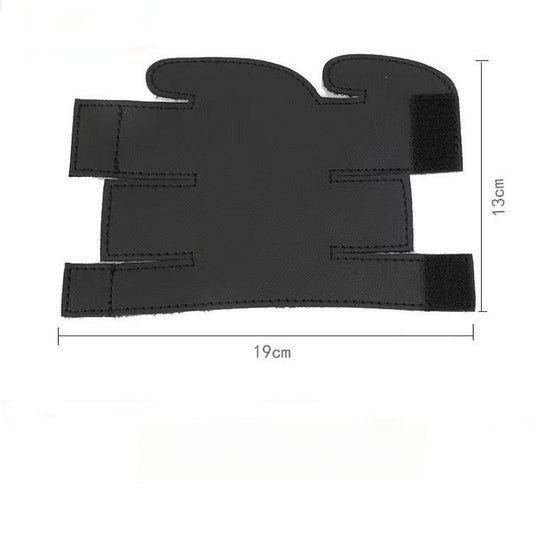 Bb Trumpet Valve Guard - Leather Protection Pad for Trumpet Pistons (19x13cm, Sweat & Wear Prevention)