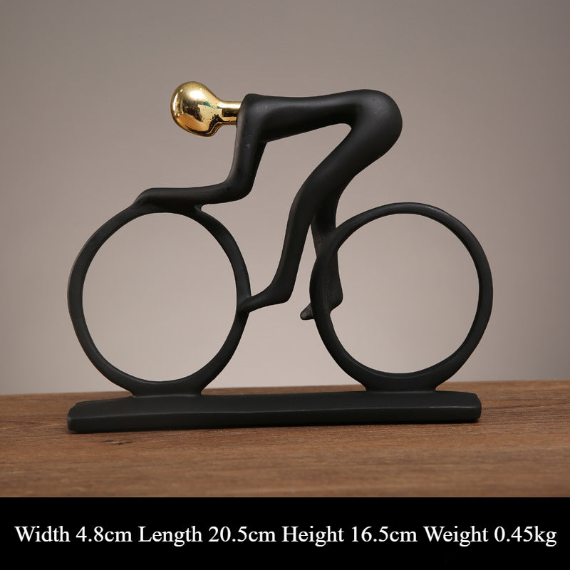 Dynamic Sports Resin Statue – Ideal for Home, Office, and Shelf Decoration
