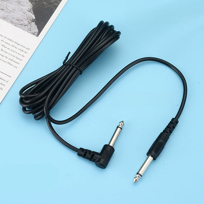 6.35mm Guitar Cable - Shielded Instrument Cable for Acoustic/Electric Guitars & Bass (OFC Core, Metal-Braided)