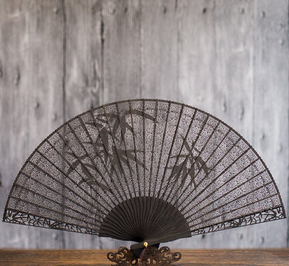 Suzhou Sandalwood Folding Fan - Handcrafted Chinese Artisan Fan