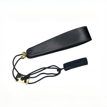 Clarinet/Oboe/Bassoon Neck Strap - Adjustable Leather & Nylon Strap with Metal Hook (4cm Wide, 43-58cm Length)