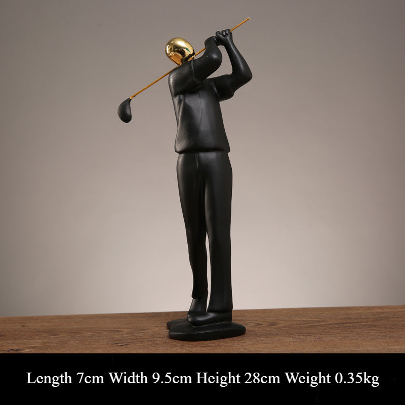 Dynamic Sports Resin Statue – Ideal for Home, Office, and Shelf Decoration