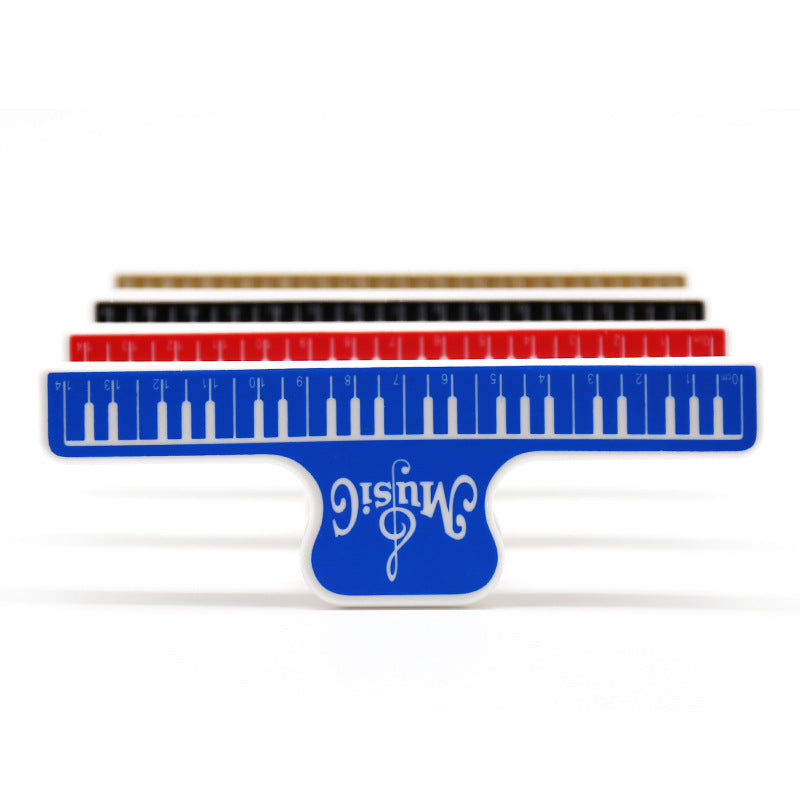 Wide Music Sheet Clip - Heavy-Duty ABS Sheet Holder for Piano/Guitar (15x5cm, Rust-Proof Spring)