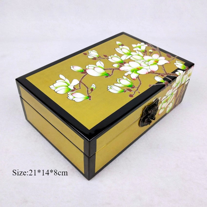 Handmade Wooden Jewelry Box Organizer Wooden Trinket Keepsake Jewellery Storage Box Vintage Box Multipurpose Organizer Chest Great Gift