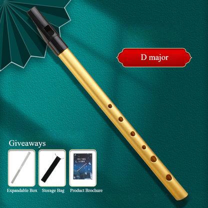 Irish Whistle in C/D Key - ABS Resin Mouthpiece with Dust Bag (C:34cm/D:30cm) Sweet & Bright Tone