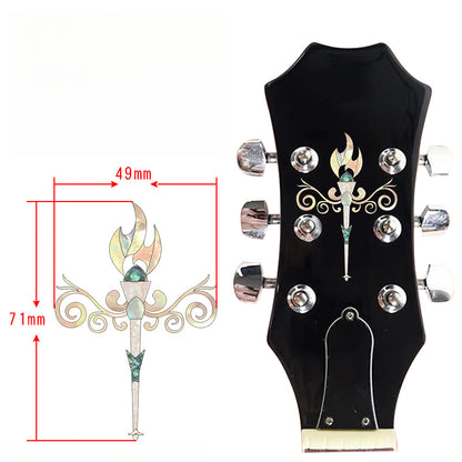 Acoustic & Electric Guitar Headstick Stickers – Stylish PVC Decals for Personalization