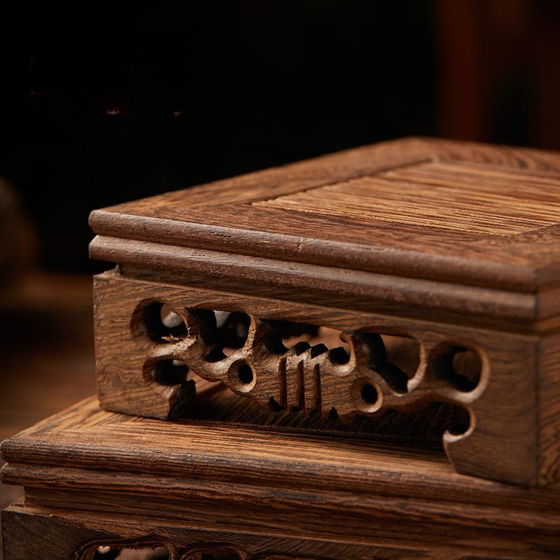 Incense Burner Stand - Solid Wood Display Base for Incense Burner, Bonsai, and Decor