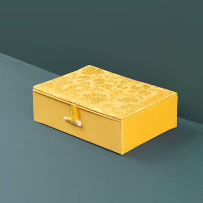 Elegant Brocade Bead Box and Bracelet Organizer
