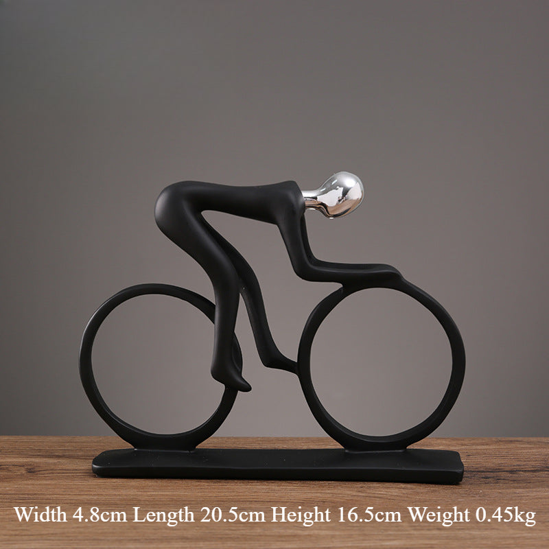 Dynamic Sports Resin Statue – Ideal for Home, Office, and Shelf Decoration