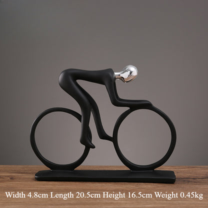 Dynamic Sports Resin Statue – Ideal for Home, Office, and Shelf Decoration