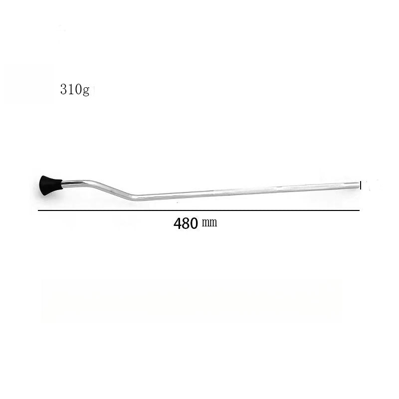 Drum Tom Legs - 3-Pack Chrome Plated Metal Stands for Tom Drums (480mm Length, 310g Each)