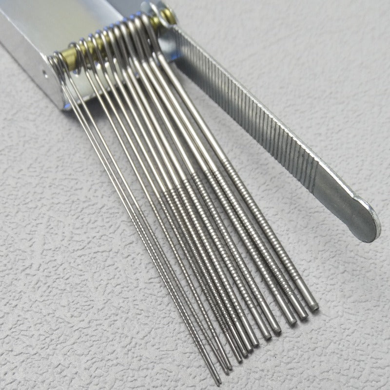 DIY Guitar Repair Slot Shaping Tool – Metal Round File for String Groove Maintenance