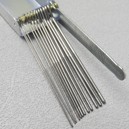 DIY Guitar Repair Slot Shaping Tool – Metal Round File for String Groove Maintenance