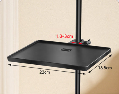 Adjustable Music Stand Tray - ABS Sheet Music Holder with Dual Lock (Small: 22x16.5cm / Large: 27x20.4cm, 3kg Capacity)