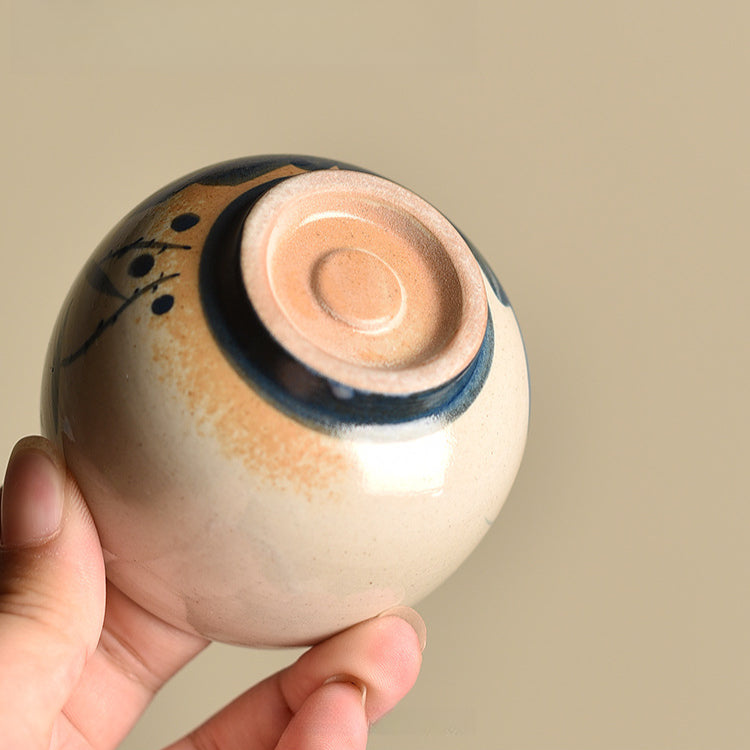 Hand-Painted Owner's Tea Cup - Large Ceramic Gongfu Tea Cup (150ml, 6.5x6cm, 6 Designs Available)