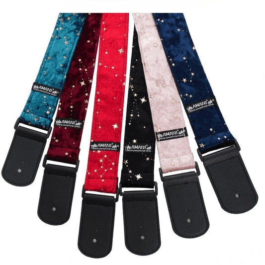 Unique Cartoon Guitar Strap for Classical, Folk, Acoustic, Electric Guitars and Basses