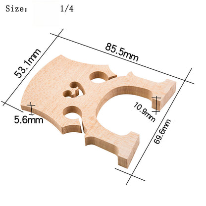 Handcrafted Solid Maple Cello Bridge – Professional-Grade Acoustic Upgrade for Enhanced Resonance