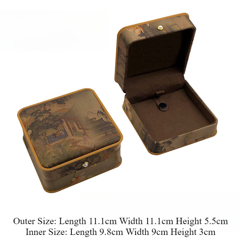 Elegant Chinese Jewelry Box – Ideal for Storing Pendants, Bracelets, and Jade Jewelry