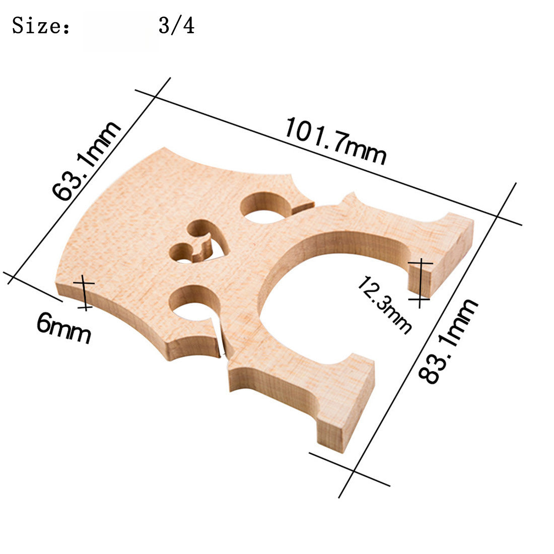 Handcrafted Solid Maple Cello Bridge – Professional-Grade Acoustic Upgrade for Enhanced Resonance