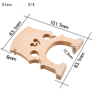 Handcrafted Solid Maple Cello Bridge – Professional-Grade Acoustic Upgrade for Enhanced Resonance