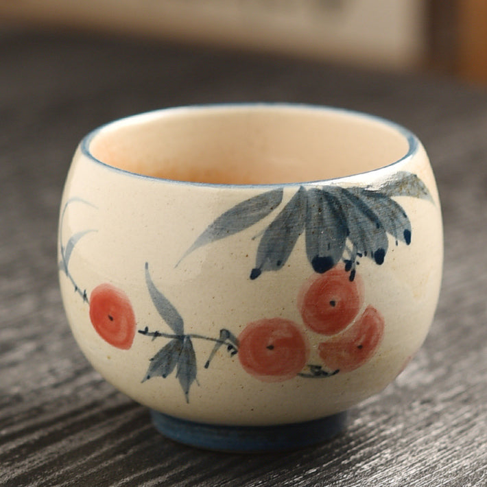 Hand-Painted Owner's Tea Cup - Large Ceramic Gongfu Tea Cup (150ml, 6.5x6cm, 6 Designs Available)