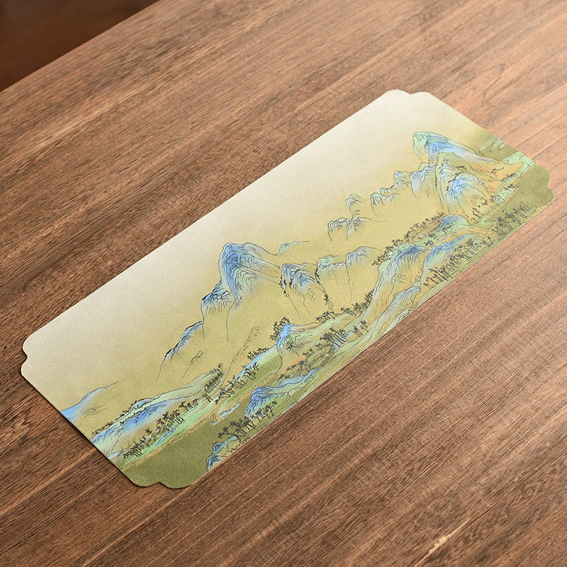 Chinese Tea Table Mat - Waterproof Ink Painting Tea Tray Cloth (44x19.5cm, 5 Designs)