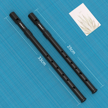 6-Hole Irish Whistle in C/D Key - Easy-Clean Design (C:33cm/D:29cm) with Smooth Tone & Standard Finger Holes