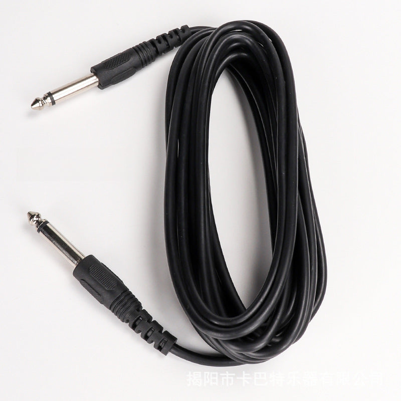 6.35mm Guitar Cable - Shielded Instrument Cable for Acoustic/Electric Guitars & Bass (OFC Core, Metal-Braided)