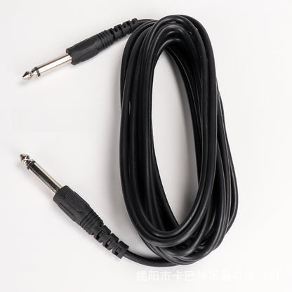 6.35mm Guitar Cable - Shielded Instrument Cable for Acoustic/Electric Guitars & Bass (OFC Core, Metal-Braided)
