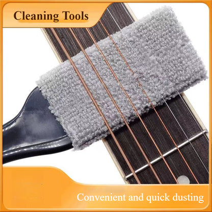 2 in 1 Instrument Cleaning Brush - Fingerboard and string cleaning tool for instrument maintenance
