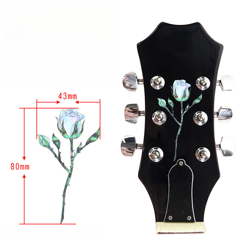 Acoustic & Electric Guitar Headstick Stickers – Stylish PVC Decals for Personalization