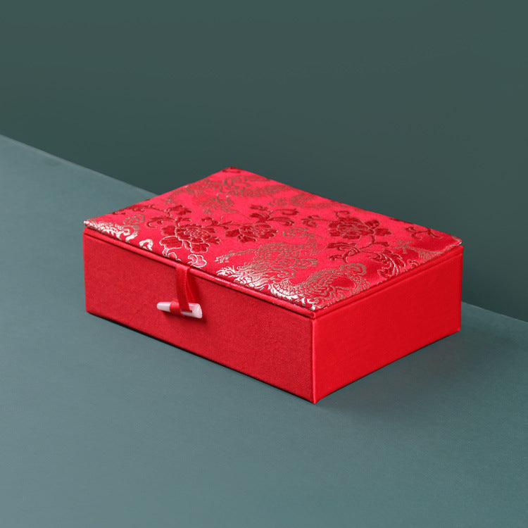 Elegant Brocade Bead Box and Bracelet Organizer