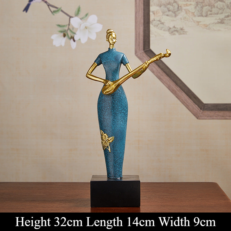 Unique Band Figurines for Living Room, Study, Wine Cabinet and Entryway - Luxury Resin Art Crafts