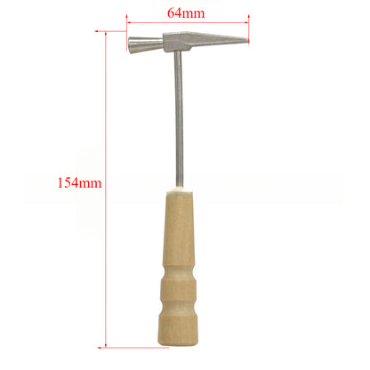 Kalimba Tuning Hammer - Solid Wood & Stainless Steel Mini Repair Tool for Thumb Piano