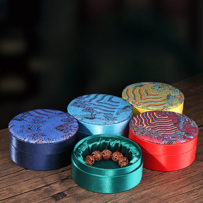 Round Decorative Jewelry Box – Ring Holder, Bracelet & Bead Box, Elegant Storage Solution
