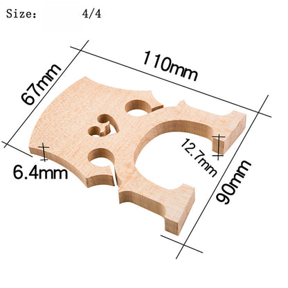 Handcrafted Solid Maple Cello Bridge – Professional-Grade Acoustic Upgrade for Enhanced Resonance