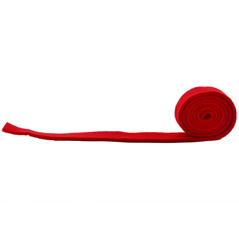 Professional Felt Mute Strip for Piano & Guzheng Tuning | Red Wool Felt with Tapered Design (1.38m)