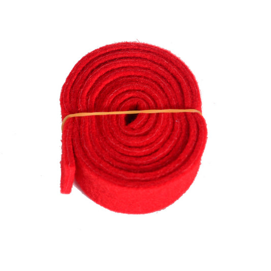 Professional Felt Mute Strip for Piano & Guzheng Tuning | Red Wool Felt with Tapered Design (1.38m)