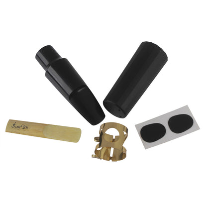 Saxophone 5-Piece Accessory Set - Mouthpiece, Ligature, Cap, Reed, and Cushion