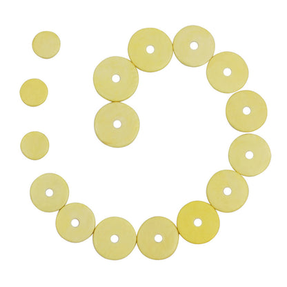 Yellow Flute Pads - 16-Pack Sheep Gut Material - Essential Flute Accessories