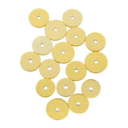 Yellow Flute Pads - 16-Pack Sheep Gut Material - Essential Flute Accessories