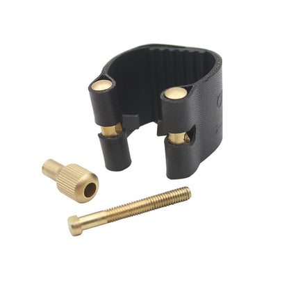 Professional Saxophone Ligature & Cap Set – Universal Fit for Tenor/Alto/Soprano (Leather & PVC) – Air-Tight Grip for Pure Tone Projection