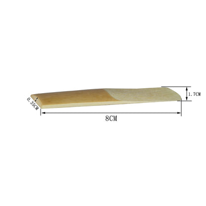 Eb Saxophone Reeds & Bb Clarinet Reeds 10-Pack – Medium Strength Reed with Protective Case (Size 2/3, Natural Reed)
