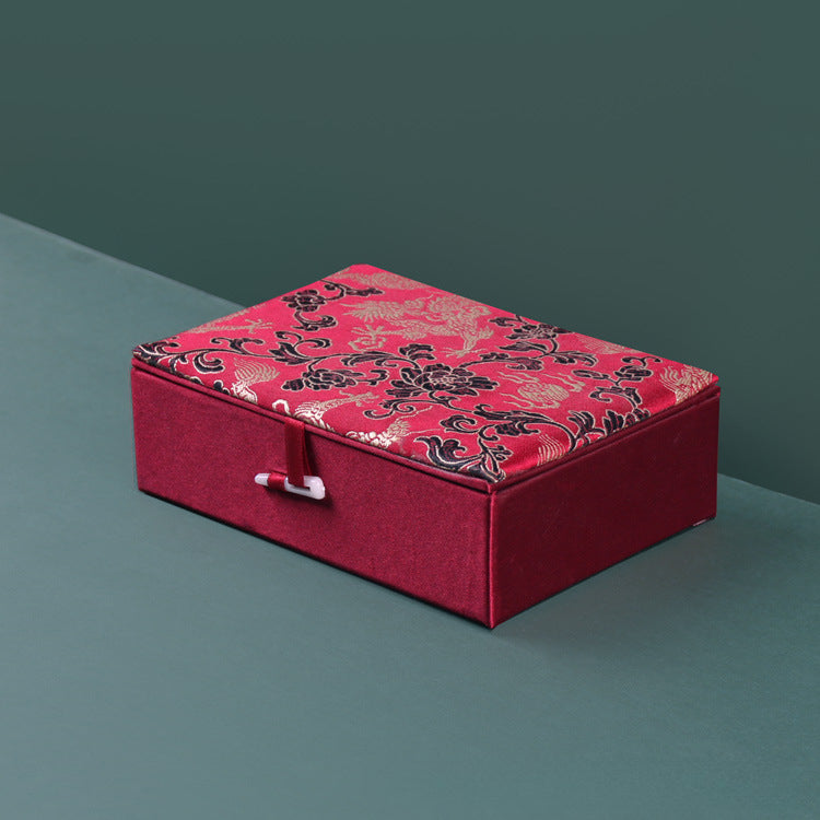 Elegant Brocade Bead Box and Bracelet Organizer