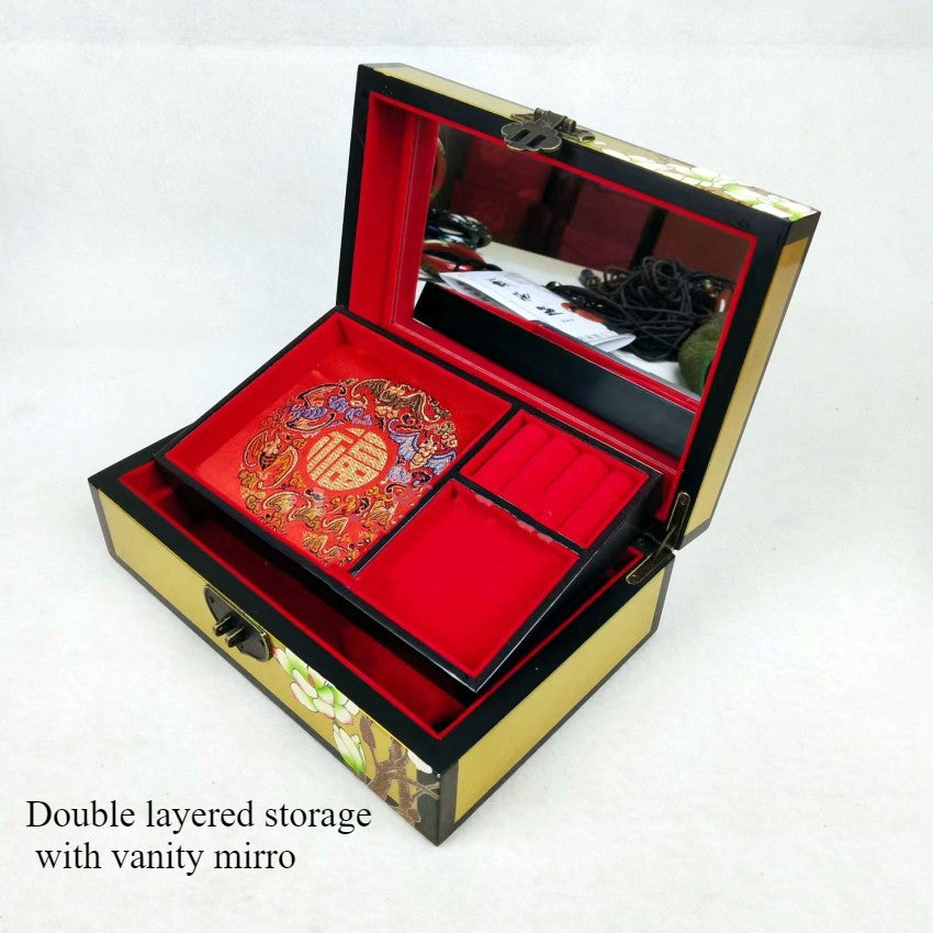 Handmade Wooden Jewelry Box Organizer Wooden Trinket Keepsake Jewellery Storage Box Vintage Box Multipurpose Organizer Chest Great Gift