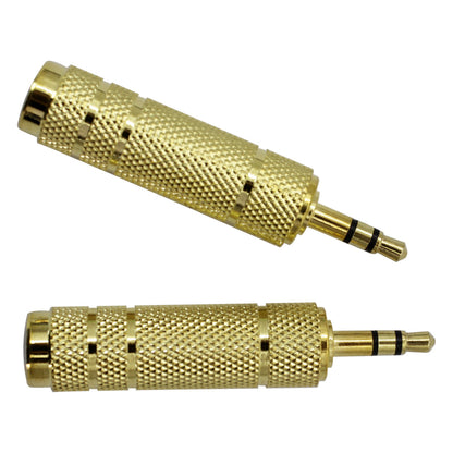 6.5mm to 3.5mm Adapter (2-Pack) - Audio Connector for Musical Instruments