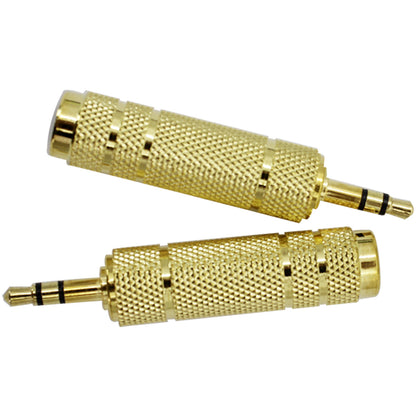 6.5mm to 3.5mm Adapter (2-Pack) - Audio Connector for Musical Instruments