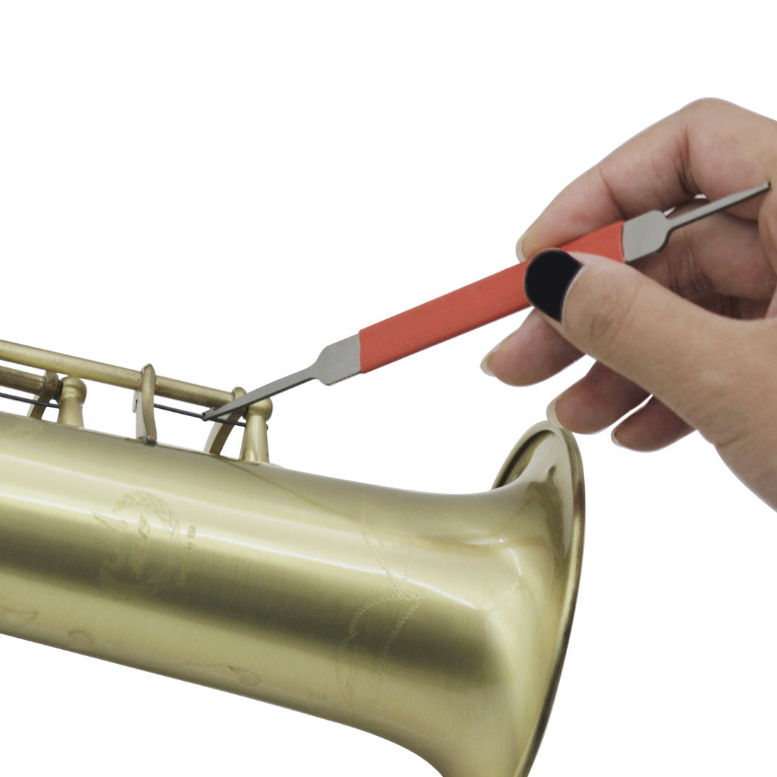 Professional Reed Repair Tool for Clarinet, Oboe & Saxophone - Two-in-One Metal Design